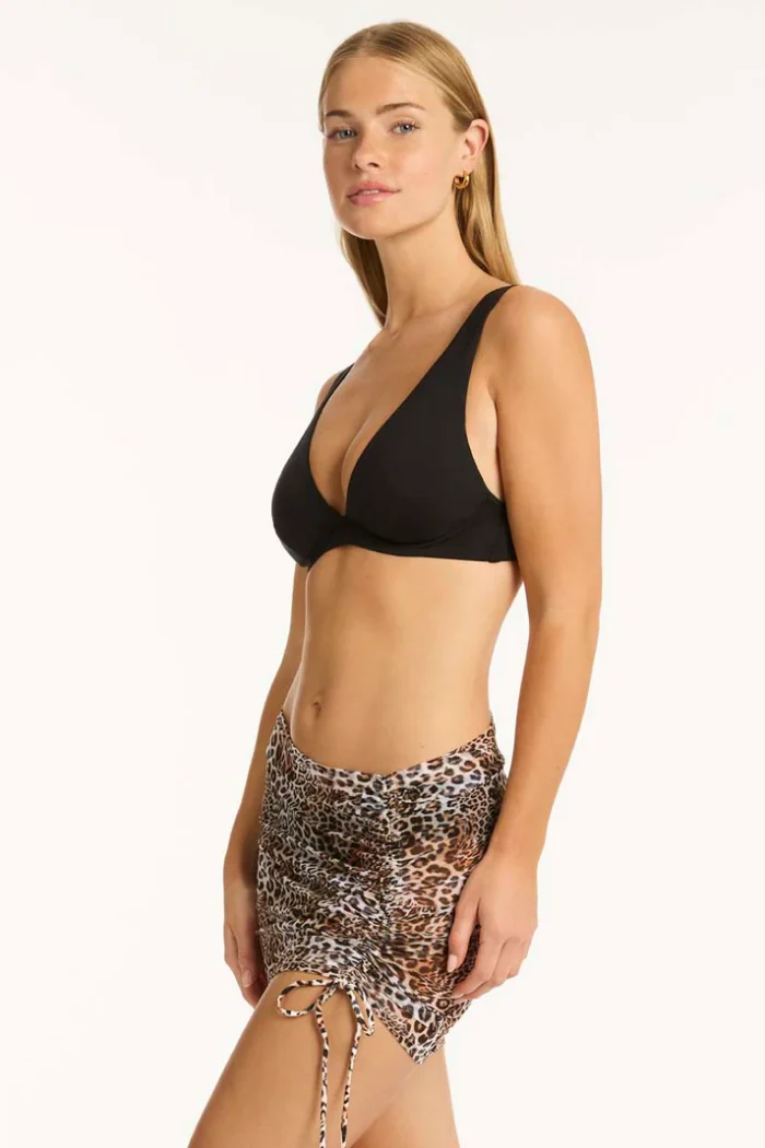 Congo Drawstring Mini Mesh Skirt - Image 3