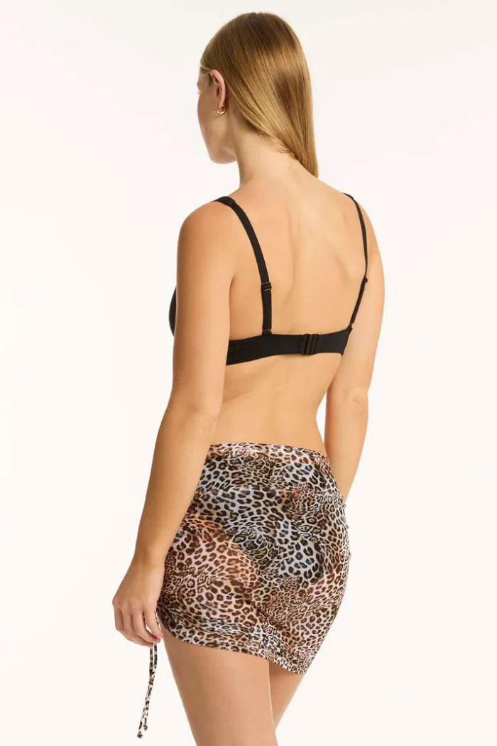 Congo Drawstring Mini Mesh Skirt - Image 4